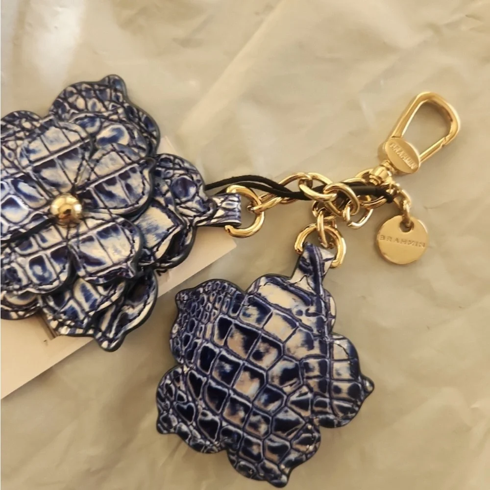 Brahmin Charm tassel Coastal Blue